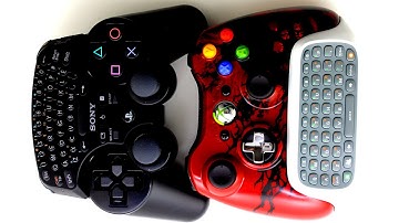 Xbox 360 Chatpad vs. PS3 Wireless Keypad