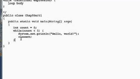 Java Programming The while Loop - Introduction