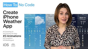 How To Make an iPhone Weather App - Lesson 3 - Adding animations