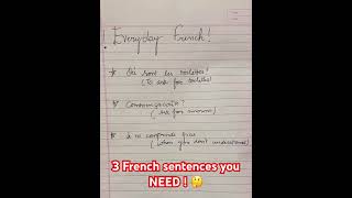 You don’t need perfect French… just this ! #frenchforbeginners #frenchreels #easyfrench #dailyfrench