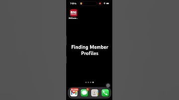 Finding Member Profiles in the BNI Connect App