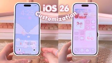 How to Customize Your iPhone iOS 26 🌸✨ iPhone Customization with Lock Screen, Home Screen, Icons