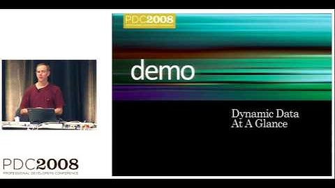 PDC 2008 ASP NET Dynamic Data