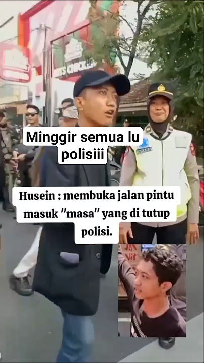 Husein pemimpin demo di pati beraksi lagi dengan polisi #demopati #demo #pati #bupati #sudewo