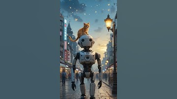Heroic Cat Saves Abandoned Robot – An Unbreakable Friendship! 🤖🐱💛  #friendship #robot #cat