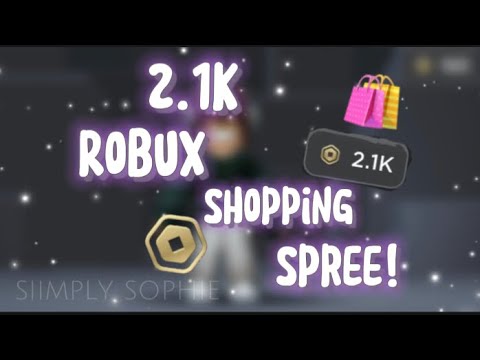 2.1k Robux Shopping Spree!! - YouTube