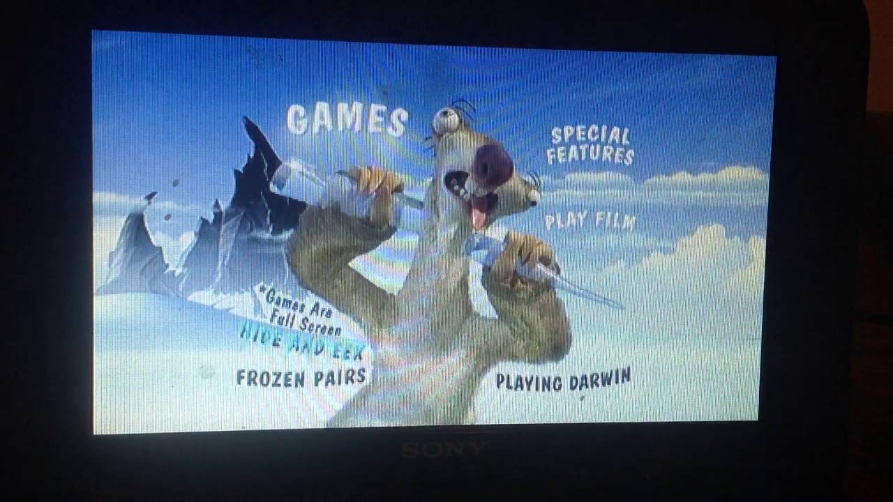 Ice Age DVD Menu Walkthrough YouTube