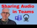 How to Share Audio output in Microsoft Teams - YouTube videos, Movies and more