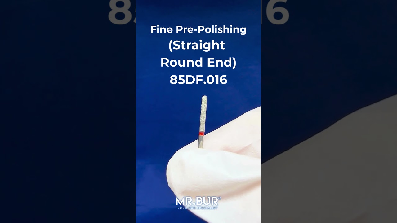 Fine Grit Pre-Polishing Straight Round Bur | Diamond Dental Bur