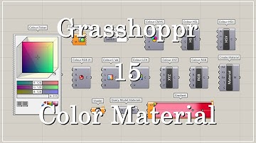 [Grasshopper] 15 Components for Color, Material, and Texture