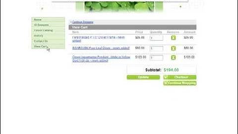 Add a view cart button to your website menu | CityMax.com