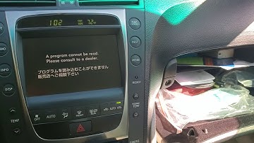 A Program Cannot Be Read.  Please Consult To A Dealer.  2006-11 Lexus/Toyota Navigation Disc Issue.