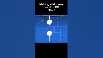 Creating a Modern Level in GD - Day 1 #shorts #geometrydash