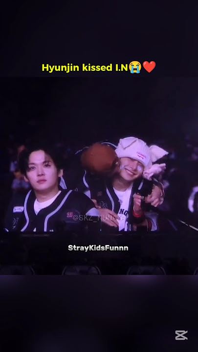 finally hyunjin kissed I.N 😭❤️ #hyunin #hyunjin #jeongin #straykids #dominate_shizuoka #shorts