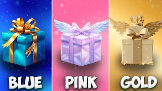 Choose Your Gift! 🎁 BLUE , PINK or GOLD💙💝💛