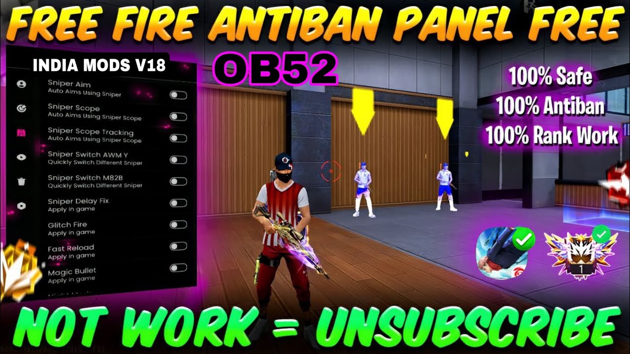 Free Fire Panel OB52 🔥 FF Antiban Panel Mobile | Free Fire Hack New 😈 FF Injector 2026 | FF Panel 