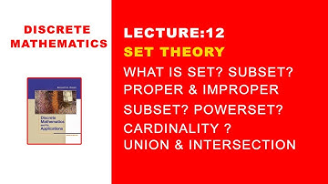 Lecture 12: Set theory in discrete mathematics in hindi urdu - set or sets in discrete maths hindi