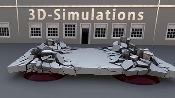 3D Simulation V14 (Rigid Body Simulation and Voronoi Fracture)