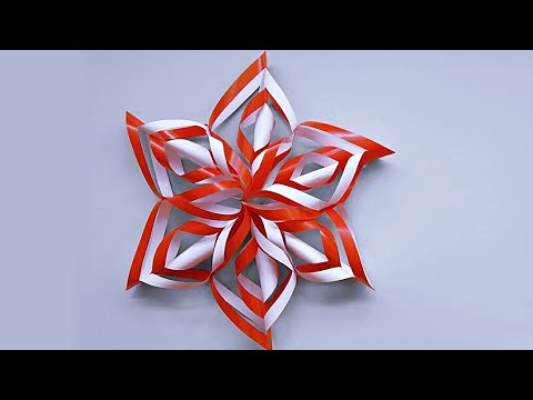 Snowflake 3D Dekorasi  Untuk Hari Kemerdekaan  Hiasan 17 