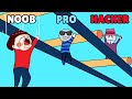 NOOB vs PRO vs HACKER in Roof Rails