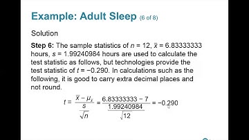 8-3 Testing a Claim About a Mean
