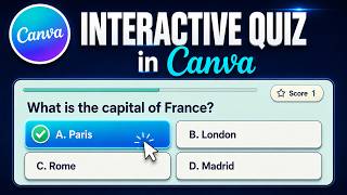 How to Create an Interactive Quiz in Canva