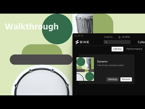 Walkthrough: SINEfactory Dynamo—Free drums and percussion