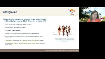 Abstract Presentation: “A Webinar to Improve Parental COVID-19 Vaccine Hesitancy”