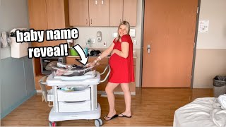 *name reveal!!* FIRST 24 HOURS POSTPARTUM W/ BABY #3 // FIRST 24 HOURS WITH A NEWBORN // Rachel K