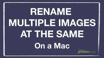 Rename Multiple Files In Bulk On A Mac | Tutorial