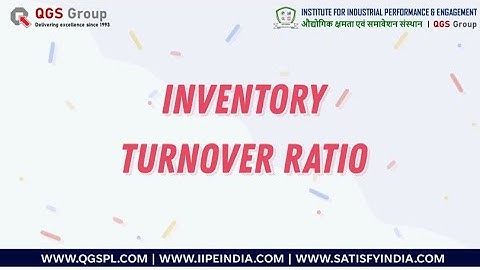 Inventory Turnover Ratio (ITR) in 3 minutes