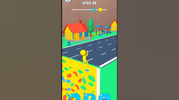 😆shape change transform race game level.98 #shorts