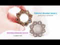 How to bezel 8mm rivolis with 11/0 round seed beads - Wind Rose - Tutorial by Sidonia
