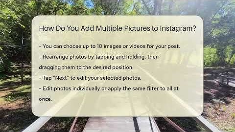 How Do You Add Multiple Pictures to Instagram? - Everyday-Networking