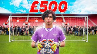WE GAVE AWAY £20 IF YOU COULD BEAT LOUIS FROM A PENALTY…