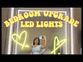 AESTHETIC ROOM TOUR | new led lights!!