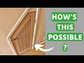 Understairs oak cupboard door build carpentry woodworking tips oak