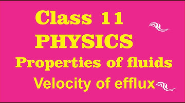Class 11 physics l Properties of fluids l Bernoulli