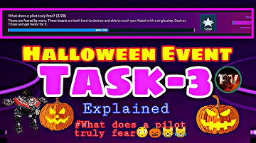 Halloween Event Task- 3 | What does a pilot truly fear?| Icarus horror show task(3/28)| #warrobots