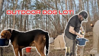 BUILDING A DOG LOT!  Josh's NEW Dog Lot Build!