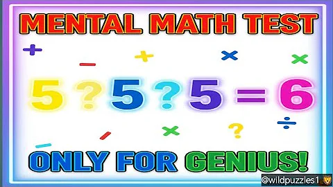 Mental Math Test 🔥 Only for Genius Minds | Solve the Operator Puzzle if You Can! 🤯🧠