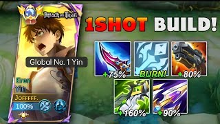 YIN BRUTAL BUILD AND EMBLEM 2024! EXP LANE - MLBB