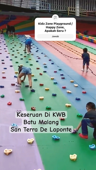 Flora Wisata Santera De Laponte Batu Malang Kidz Zone Playground Happy Zone Seru #shorts