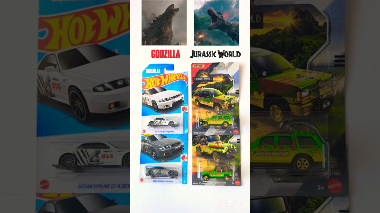 Skyline GT-R Godzilla vs Jurassic World Hot Wheels Matchbox 