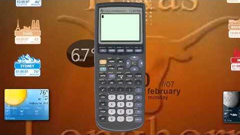 TI 83 Plus Graphing Calculator/Overview of Main Menus and Key Functions