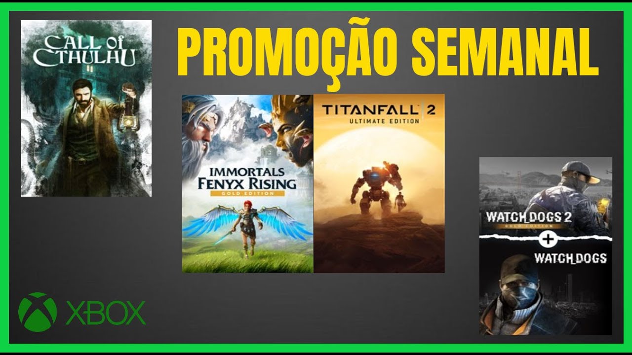 PROMOÇÃO SEMANAL GAMES MICROSOFT STORE I XBOX 360 / XBOX ONE E XBOX SERIES  