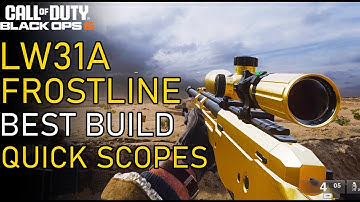 LW3A1 Frostline *MAX SPEED* Quick Scope BUILD for BO6 | COD Black Ops 6 Class Setup