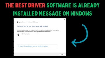 How to Fix "The best driver software is already installed" Message on Windows 11
