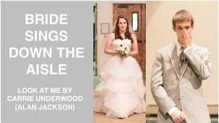 BRIDE SINGS DOWN THE AISLE (Ryan & Arianna's Wedding Day)