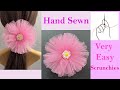 Hand Sewn Tutu Scrunchy Tutorial | How To Make A Scrunchies | Hand sewing | Scrunchy costurado à mão